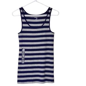Gap Navy Blue And Grey Sleeveless Tank Top